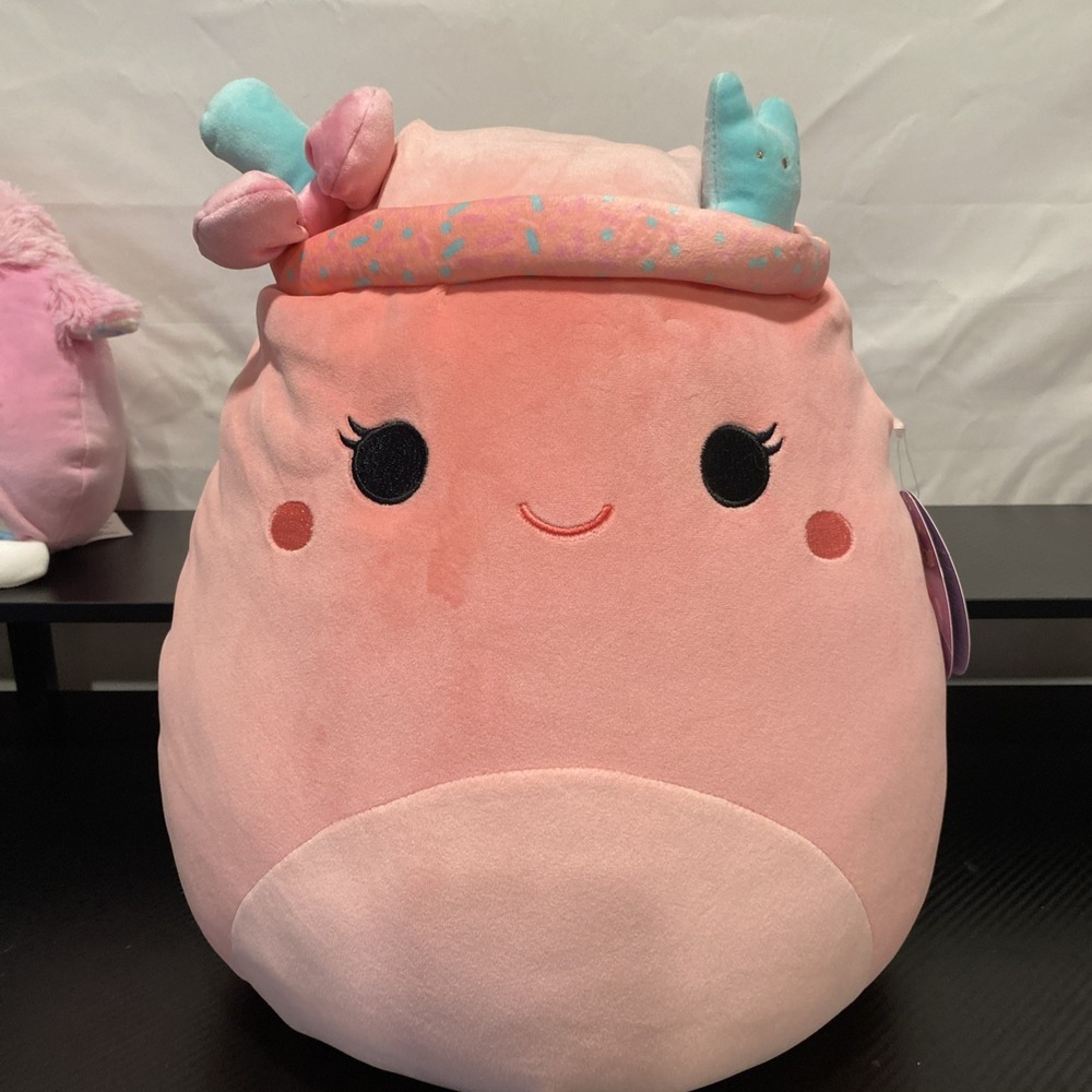 Rare Squishmallow Easter 2025 Barbara the Peeps Milkshake 14 inch Hard To Find